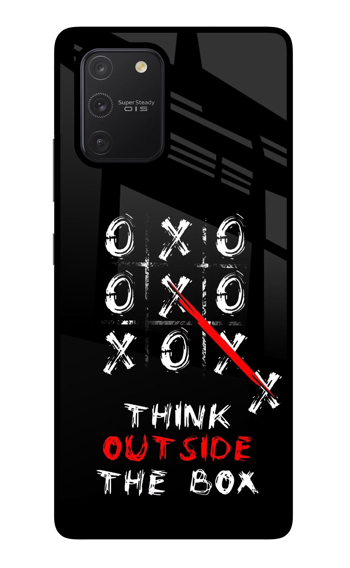 Think out of the BOX Samsung S10 Lite Glass Case Back Cover by Casekaro