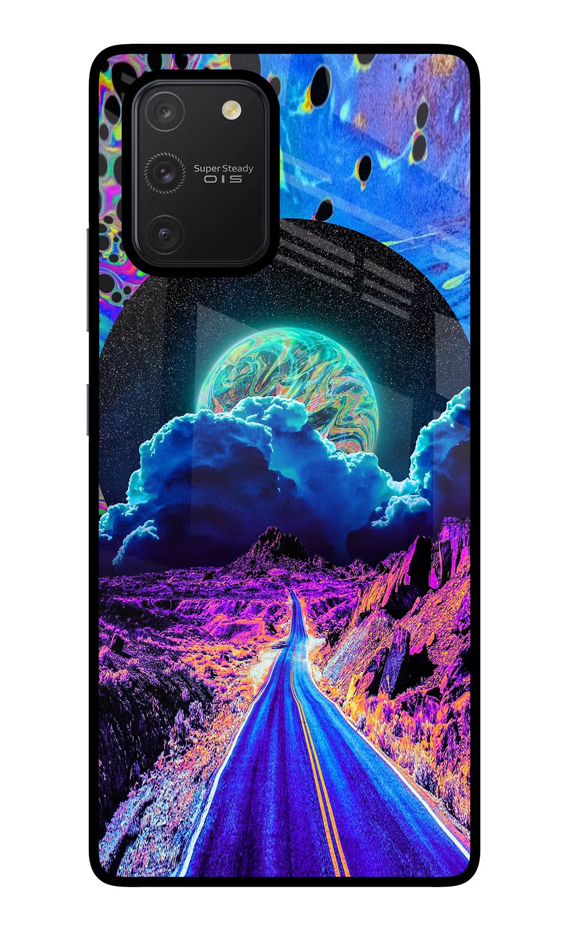 Psychedelic Painting Samsung S10 Lite Glass Case
