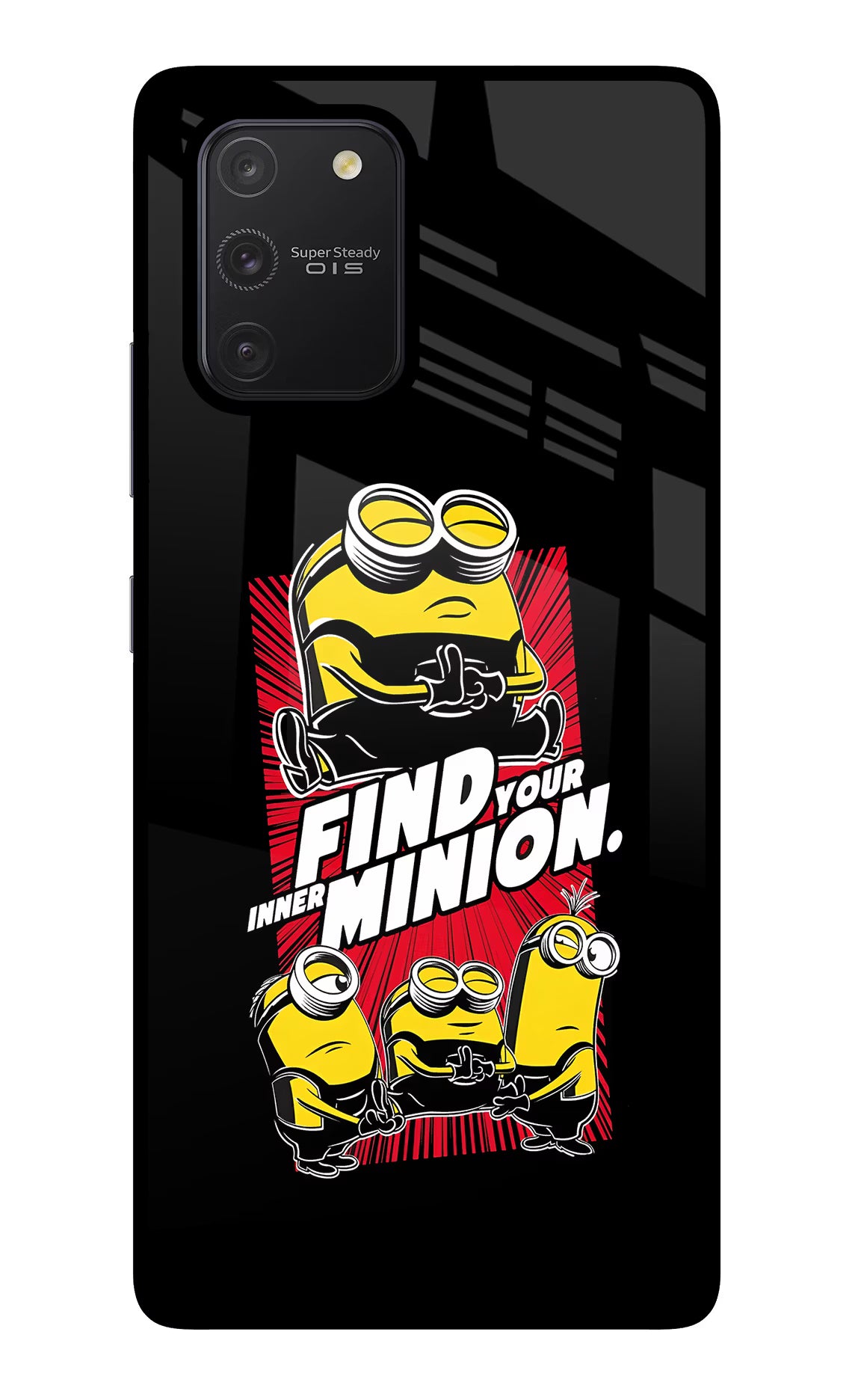 Find your inner Minion Samsung S10 Lite Glass Case Back Cover by Casekaro