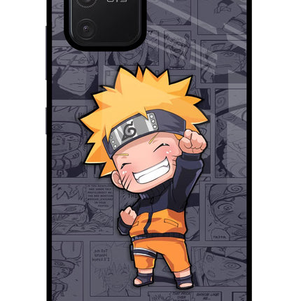 Chota Naruto Samsung S10 Lite Glass Case Back Cover by Casekaro