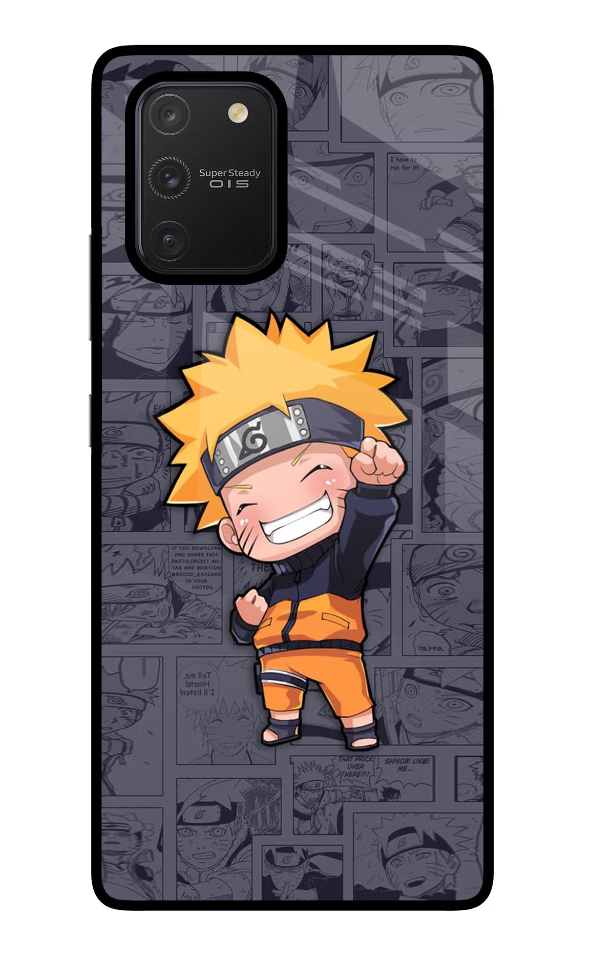 Chota Naruto Samsung S10 Lite Glass Case Back Cover by Casekaro
