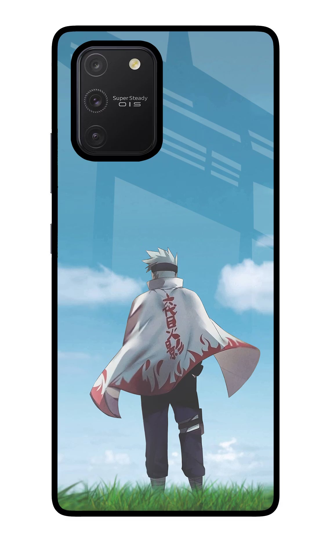 Kakashi Samsung S10 Lite Glass Case Back Cover by Casekaro