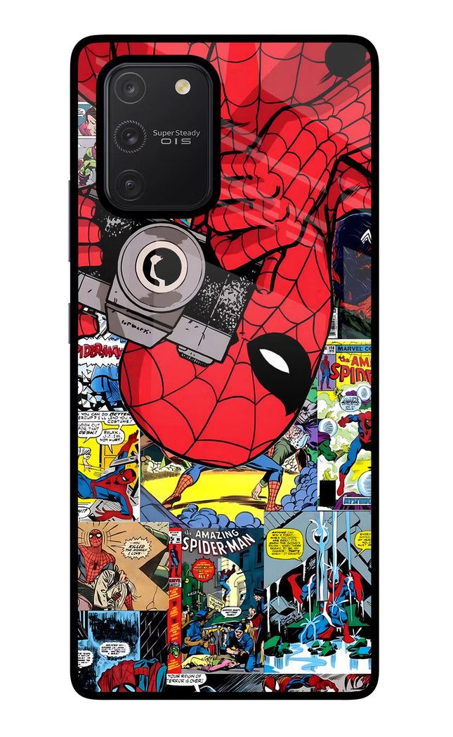 Spider Man Samsung S10 Lite Glass Case Back Cover by Casekaro