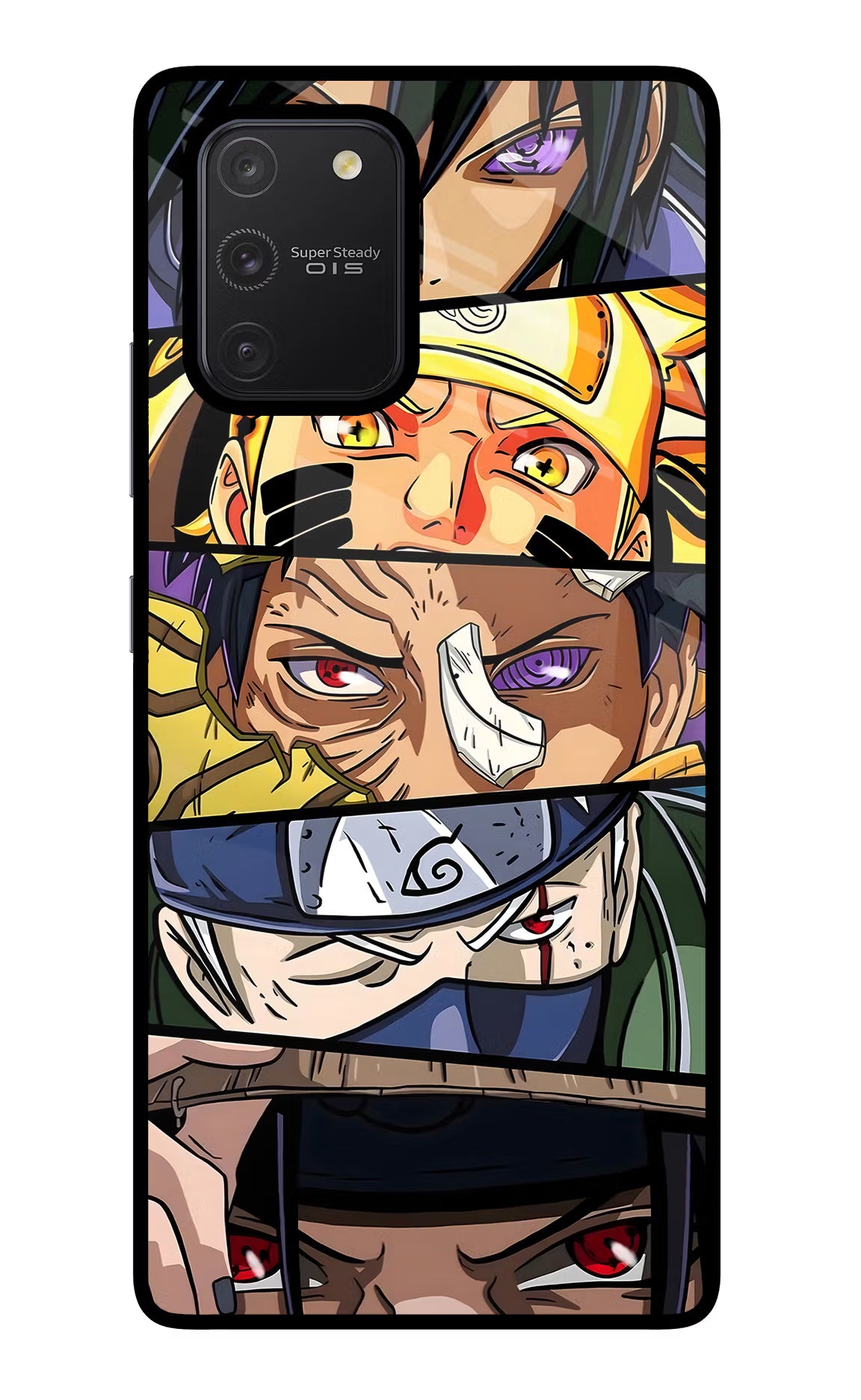 Naruto Character Samsung S10 Lite Glass Case