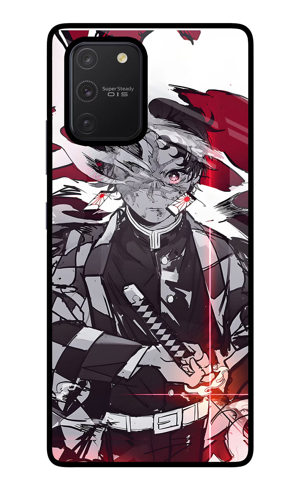 Demon Slayer Samsung S10 Lite Glass Case Back Cover by Casekaro
