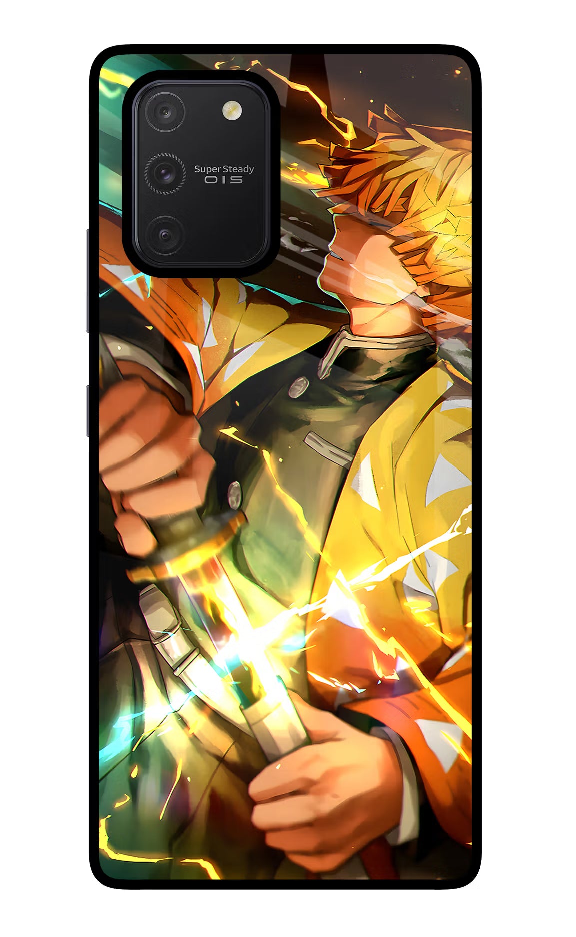 Demon Slayer Samsung S10 Lite Glass Case Back Cover by Casekaro