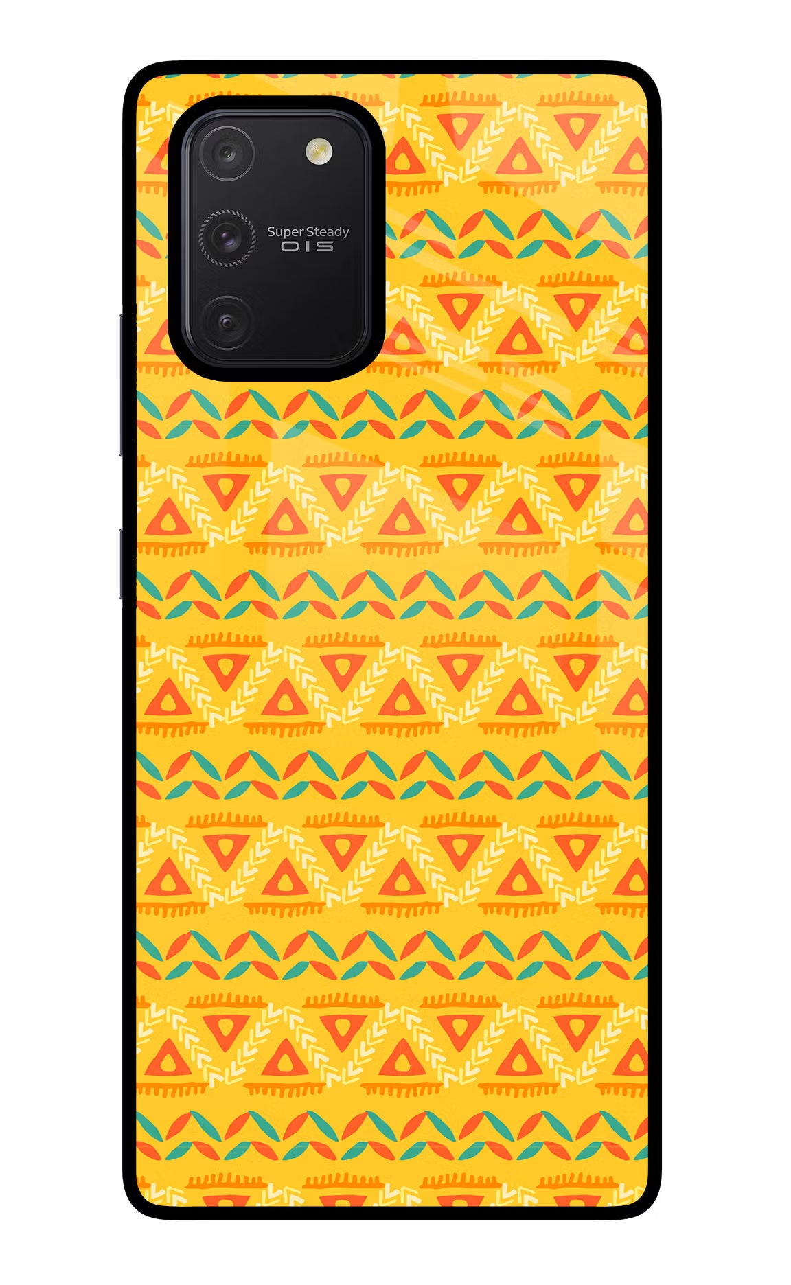 Tribal Pattern Samsung S10 Lite Glass Case Back Cover by Casekaro