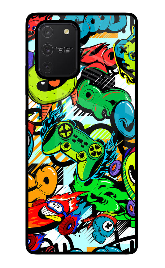 Game Doodle Samsung S10 Lite Glass Case