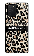 Leopard Print Self Love Samsung S10 Lite Glass Case