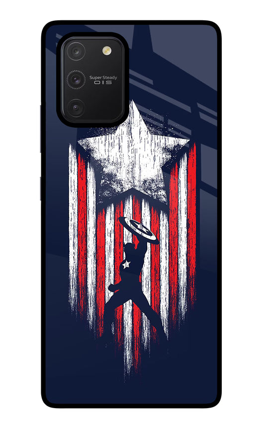 Captain America Marvel Art Samsung S10 Lite Glass Case