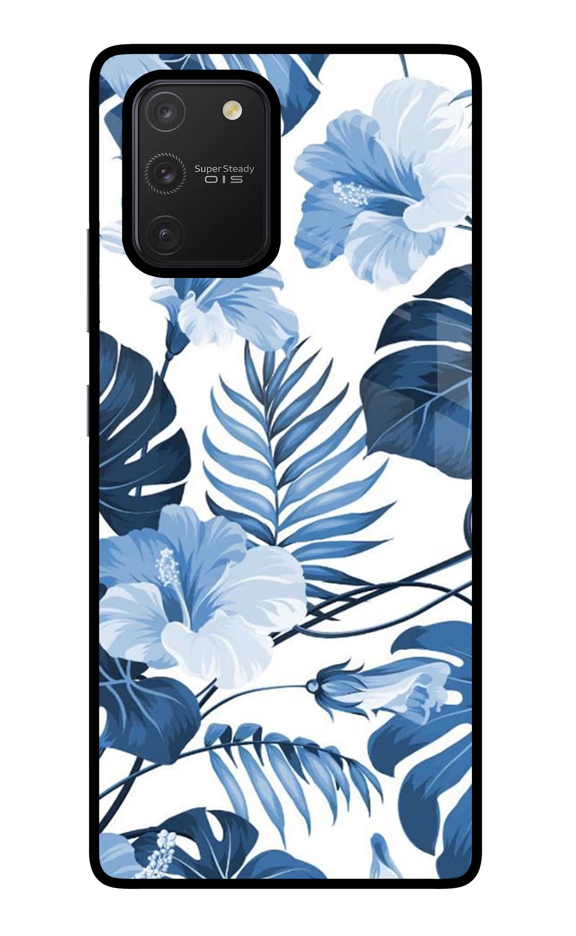 Fabric Art Samsung S10 Lite Glass Case Back Cover by Casekaro