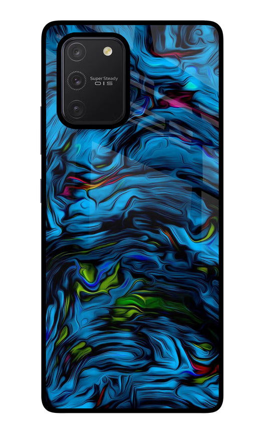 Dark Blue Abstract Samsung S10 Lite Glass Case