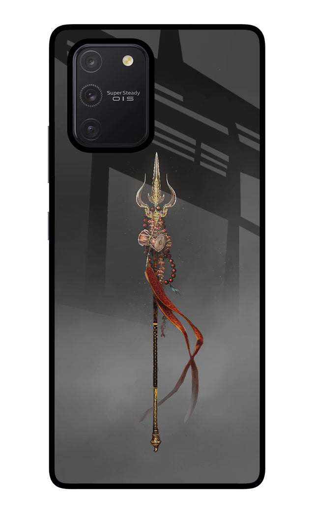 Shiv Trishul Samsung S10 Lite Glass Case Back Cover by Casekaro