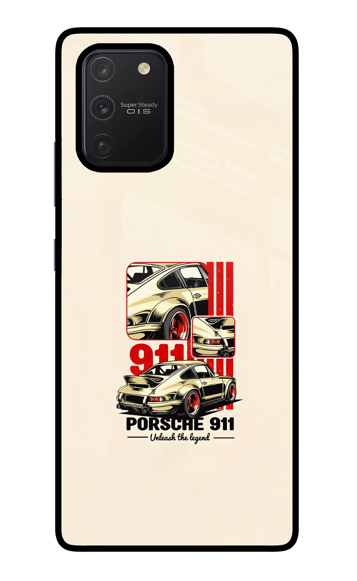 Classic Porsche 911 Samsung S10 Lite Glass Case Back Cover by Casekaro