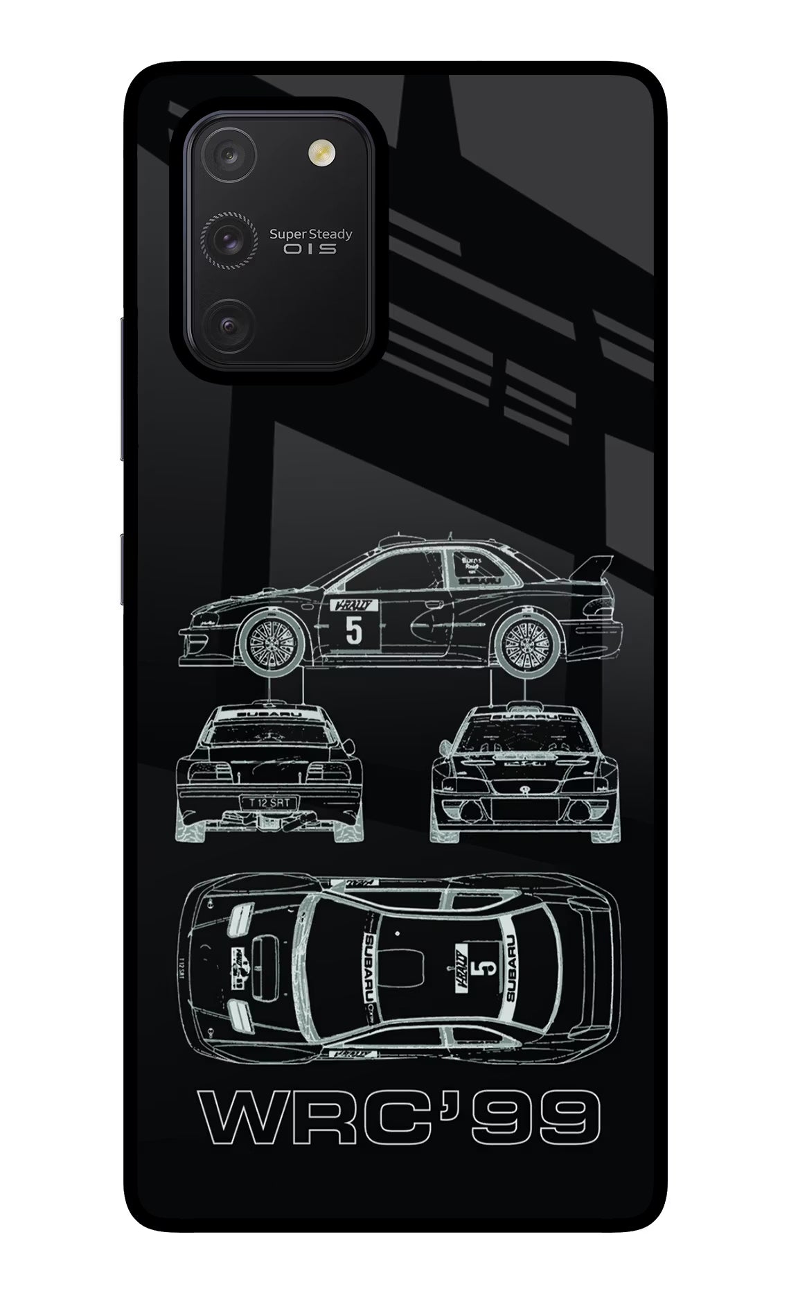 WRC'99 Samsung S10 Lite Glass Case Back Cover by Casekaro