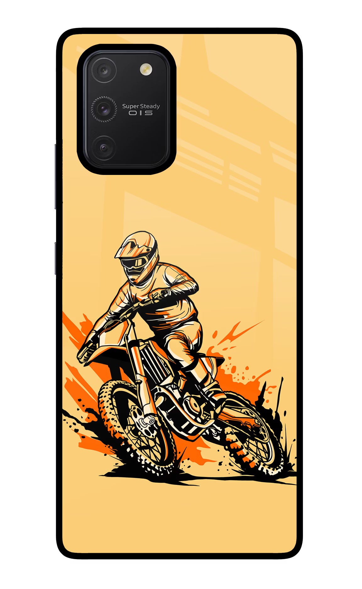 Off-Road Fury Samsung S10 Lite Glass Case Back Cover by Casekaro