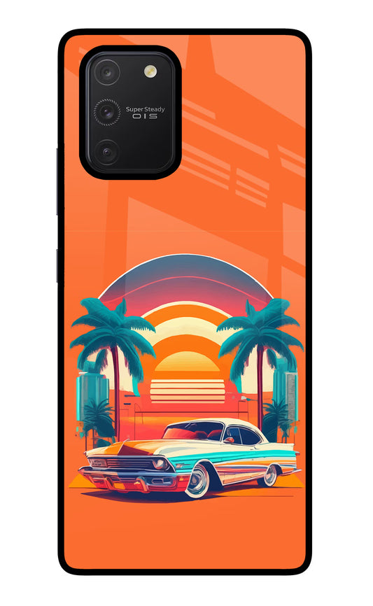 Palm Drive 80s Samsung S10 Lite Glass Case
