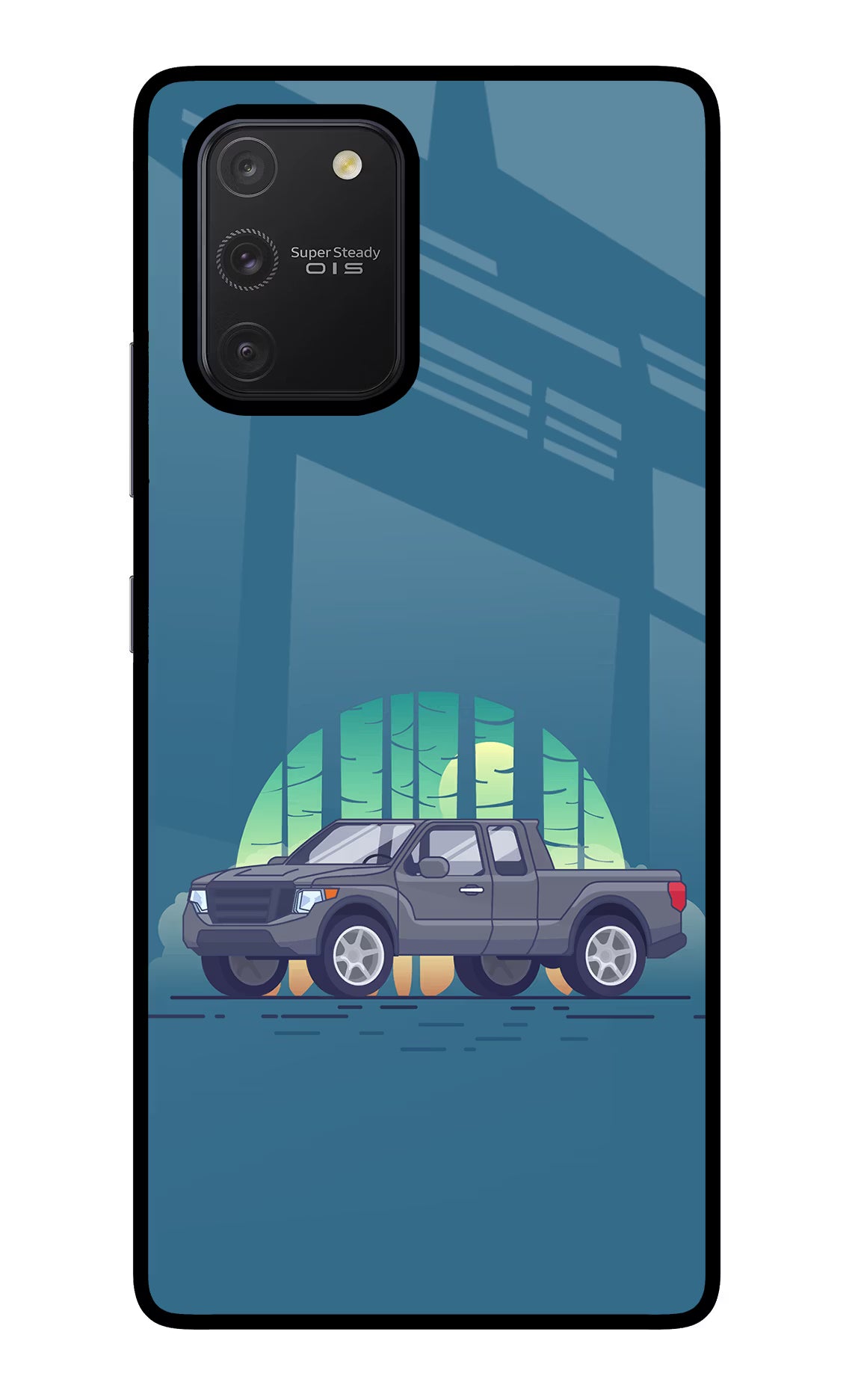 Retro Garage Vibe Samsung S10 Lite Glass Case