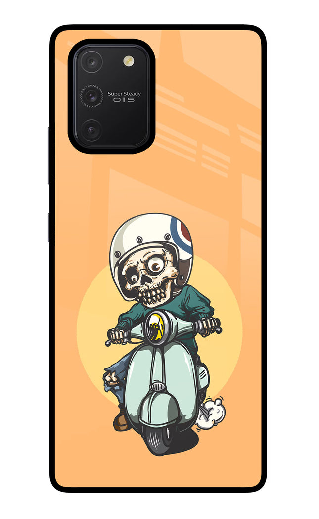 Undead Biker Samsung S10 Lite Glass Case