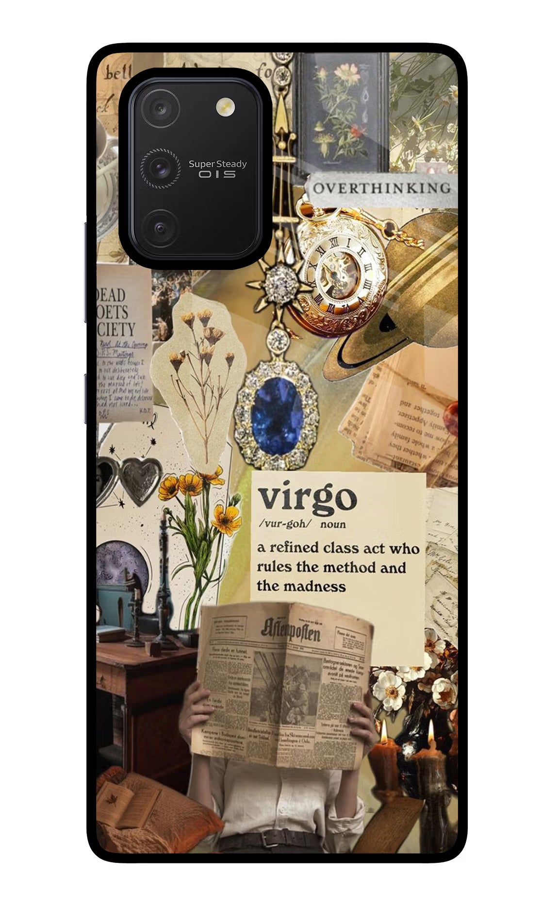Virgo Zodiac Samsung S10 Lite Glass Case Back Cover by Casekaro