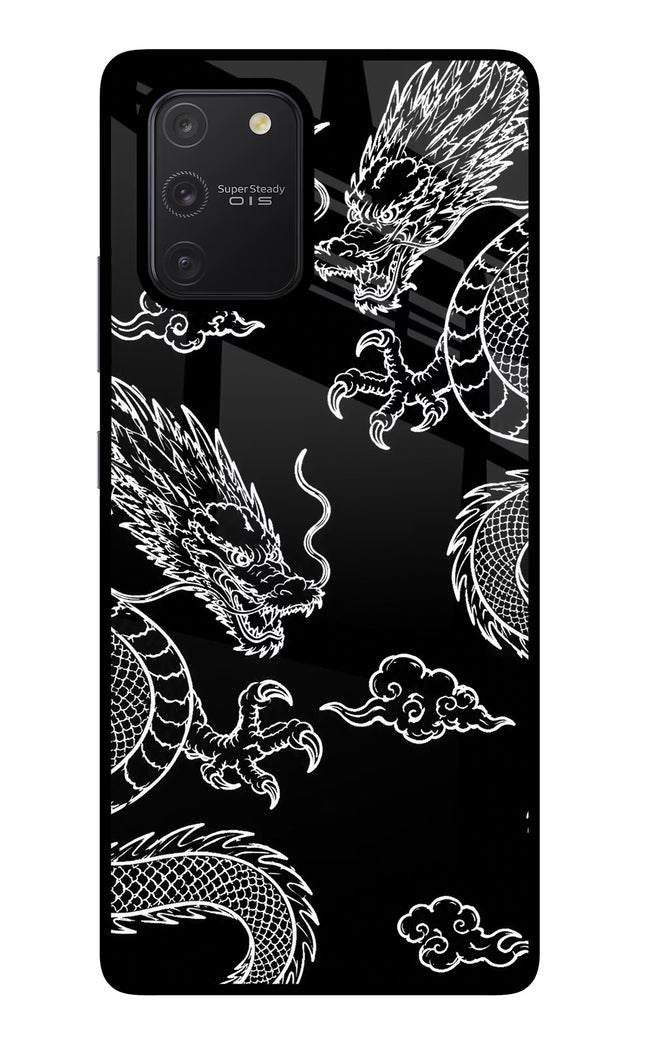 Twin Dragons Samsung S10 Lite Glass Case