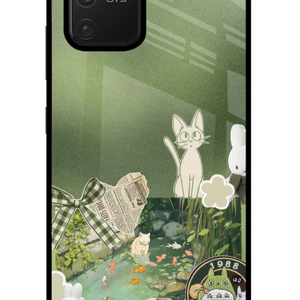 Aesthetic anime Samsung S10 Lite Glass Case