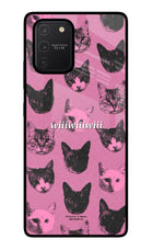 Pink Cats Samsung S10 Lite Glass Case