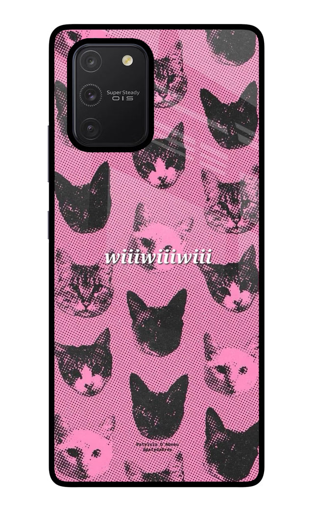 Pink Cats Samsung S10 Lite Glass Case