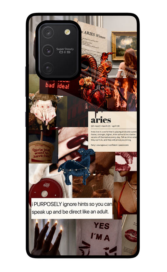 Zodiac Aries Samsung S10 Lite Glass Case