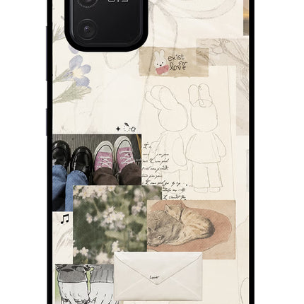 Soft Aesthetic Samsung S10 Lite Glass Case