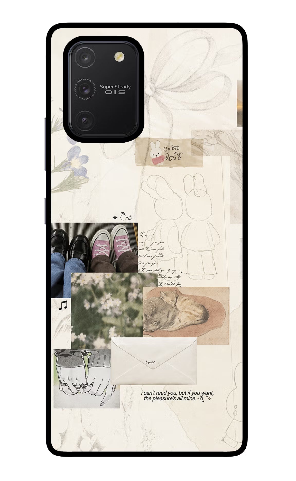 Soft Aesthetic Samsung S10 Lite Glass Case