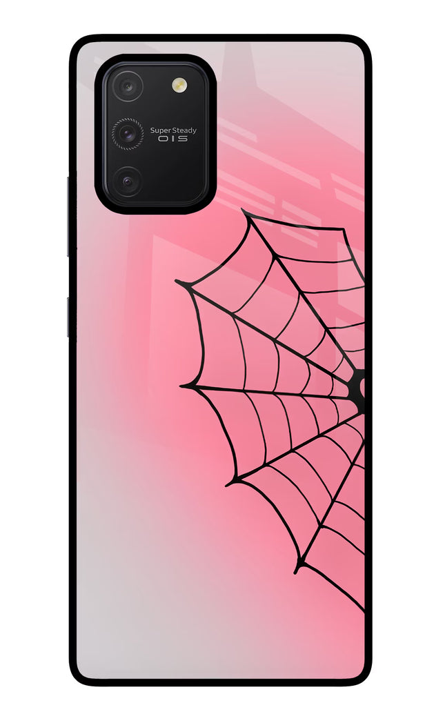 Pink Web Samsung S10 Lite Glass Case