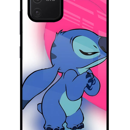 Stitch Hug Samsung S10 Lite Glass Case