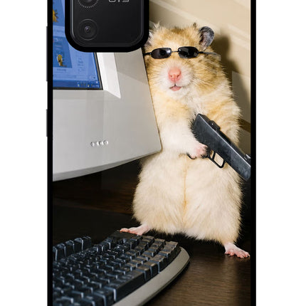Hacker Hamster Samsung S10 Lite Glass Case