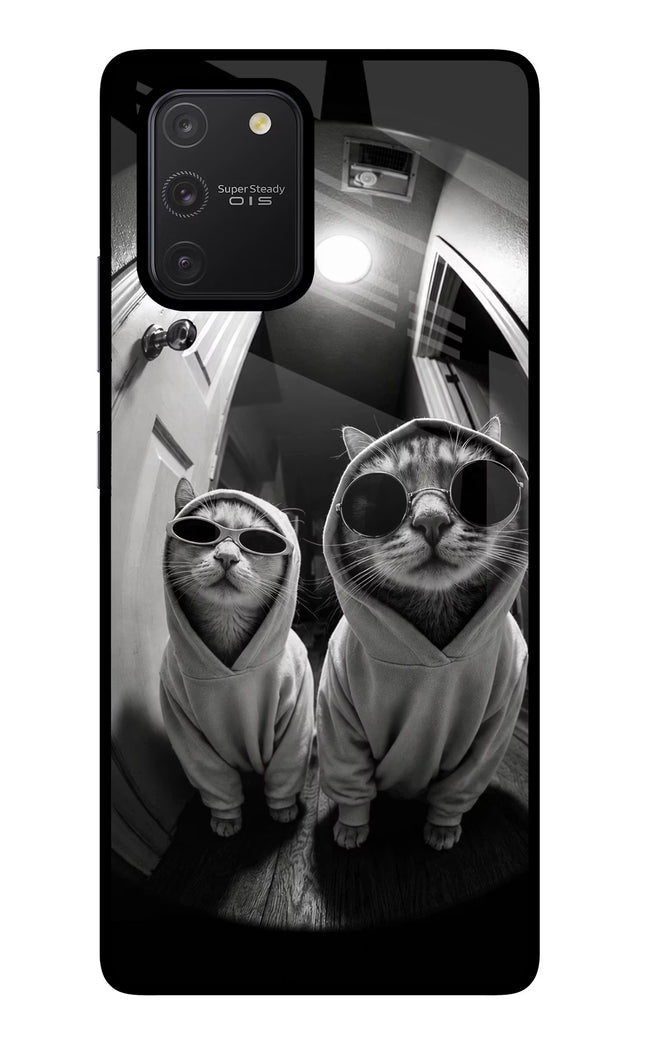 Hood Cats Samsung S10 Lite Glass Case Back Cover by Casekaro