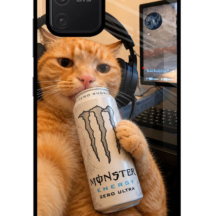 Gamer Cat Energy Samsung S10 Lite Glass Case