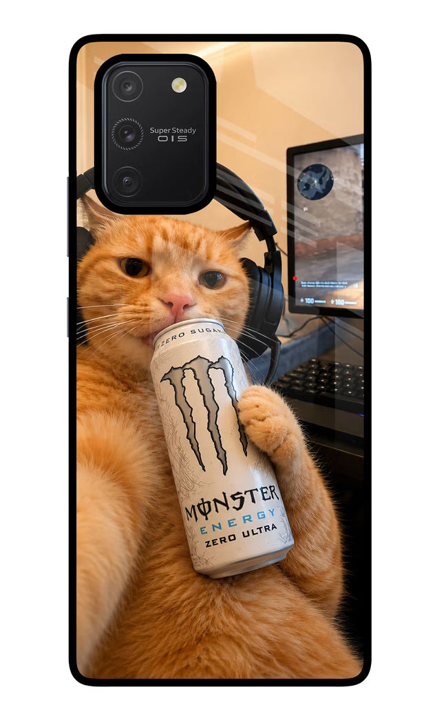 Gamer Cat Energy Samsung S10 Lite Glass Case