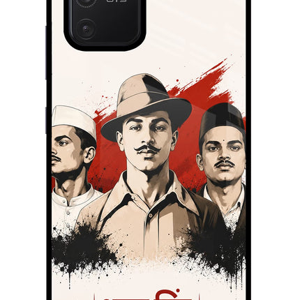 Bhagat Singh Trio Samsung S10 Lite Glass Case