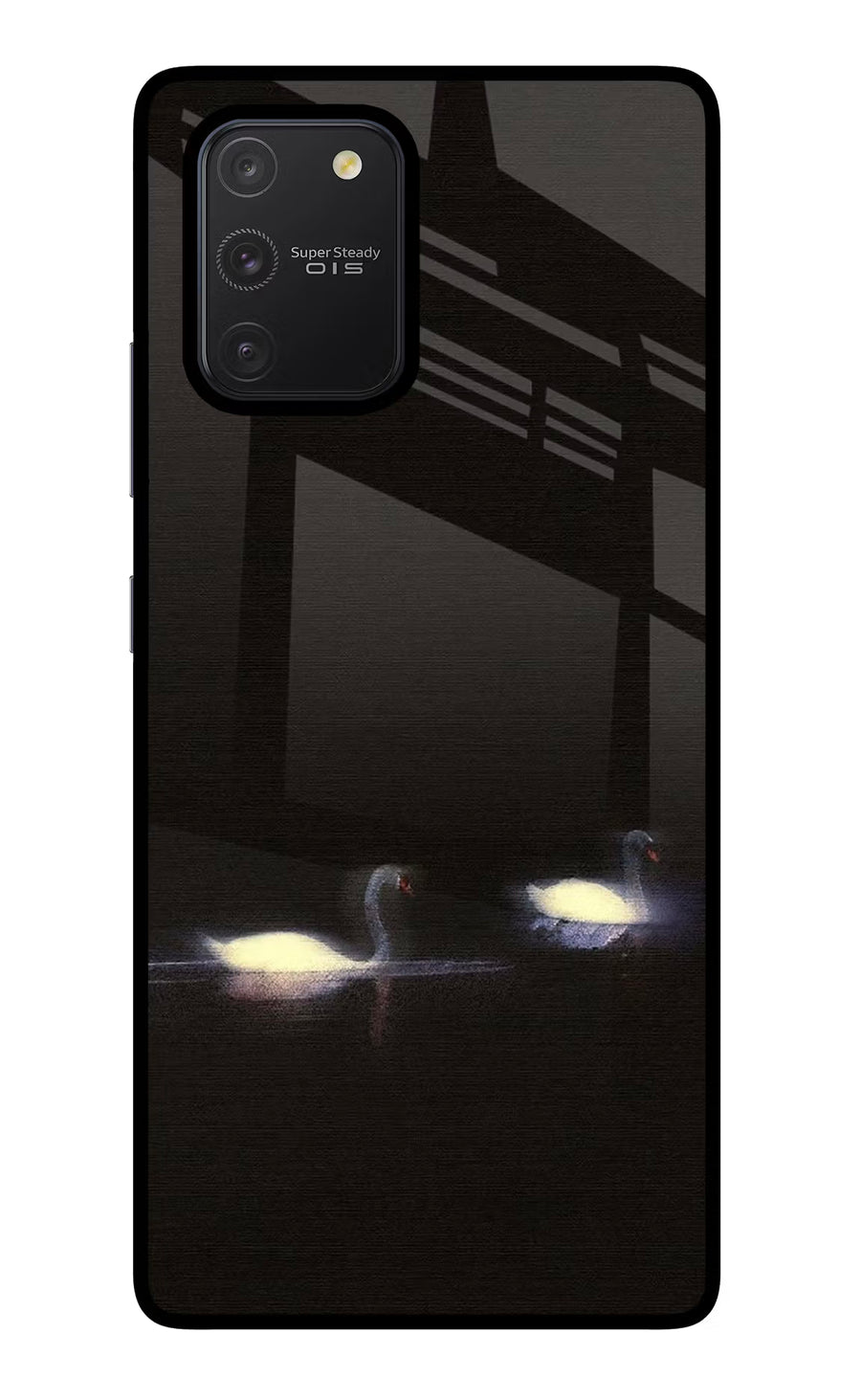 Silent Swans Samsung S10 Lite Back Cover, Glass case