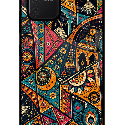 Folk Print Samsung S10 Lite Glass Case