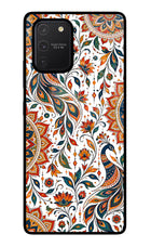 White Mayura Samsung S10 Lite Glass Case