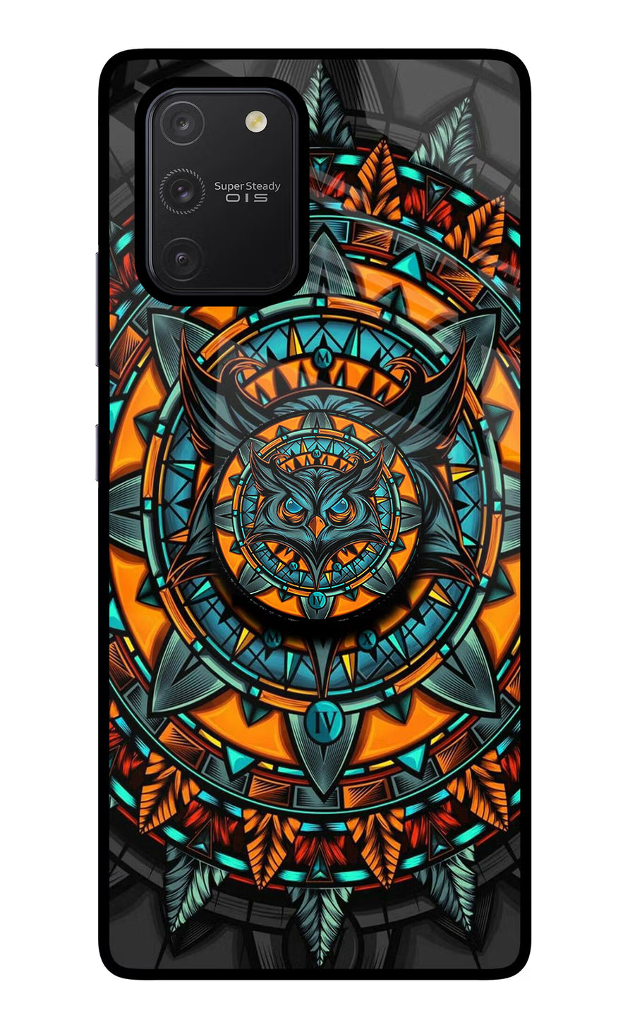 Angry Owl Samsung S10 Lite Pop Case, Glass case