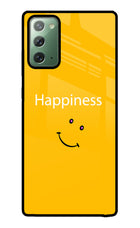Happiness With Smiley Samsung Note 20 Glass Case
