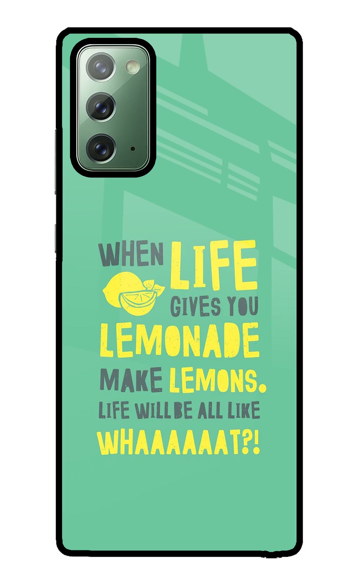 Quote Samsung Note 20 Glass Case Back Cover by Casekaro