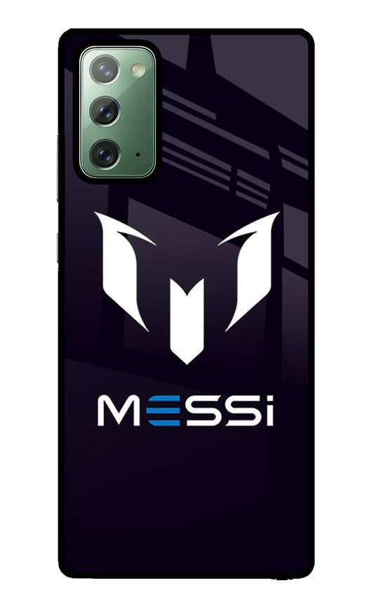 Messi Logo Samsung Note 20 Glass Case