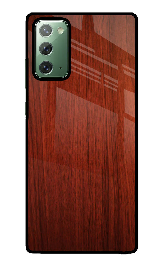 Wooden Plain Pattern Samsung Note 20 Glass Case