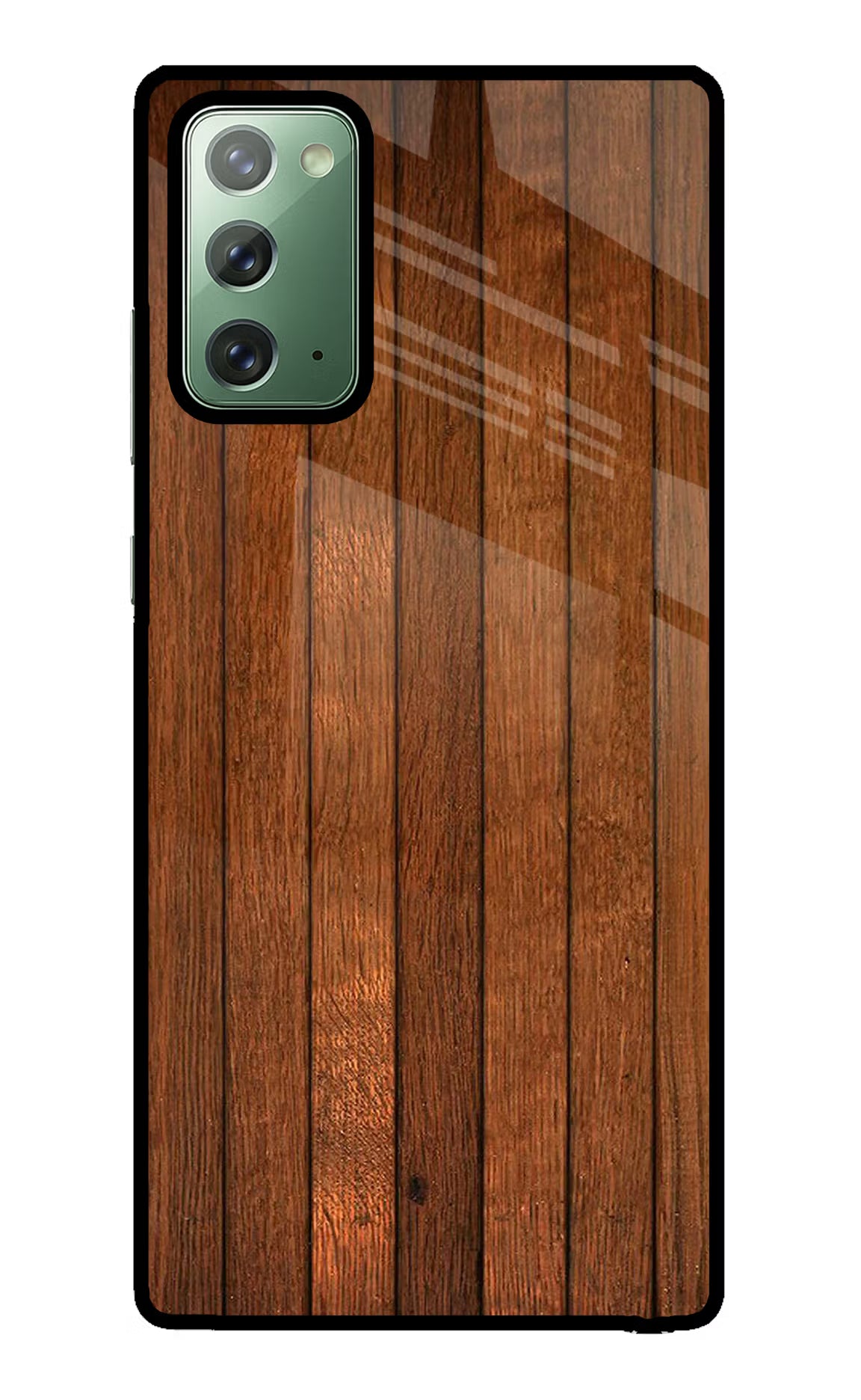 Wooden Artwork Bands Samsung Note 20 Glass Case Back Cover by Casekaro
