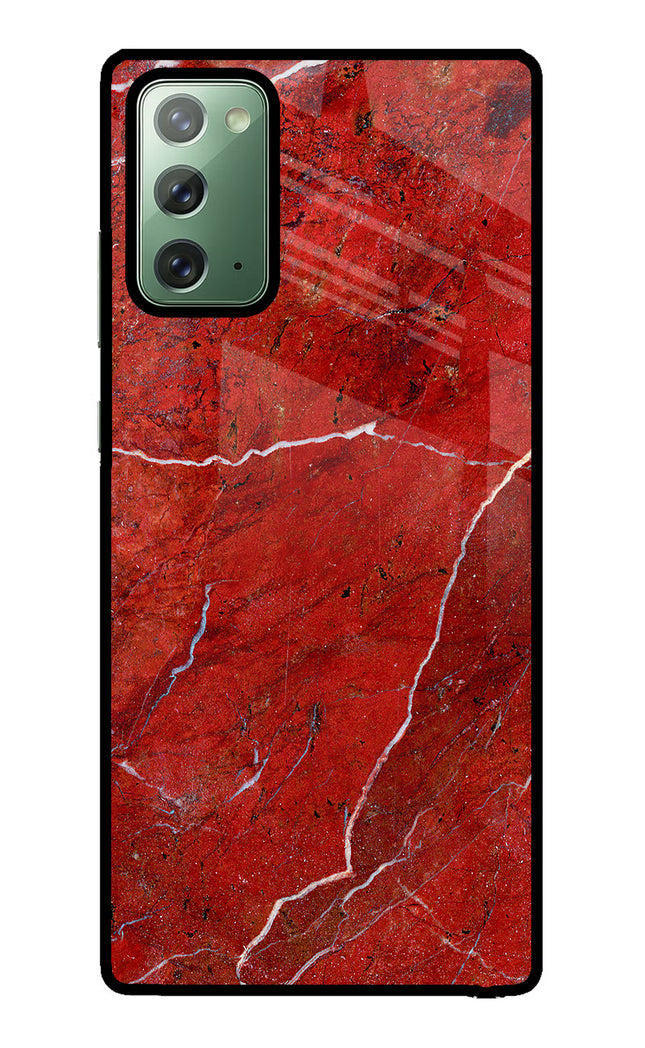 Red Marble Design Samsung Note 20 Glass Case