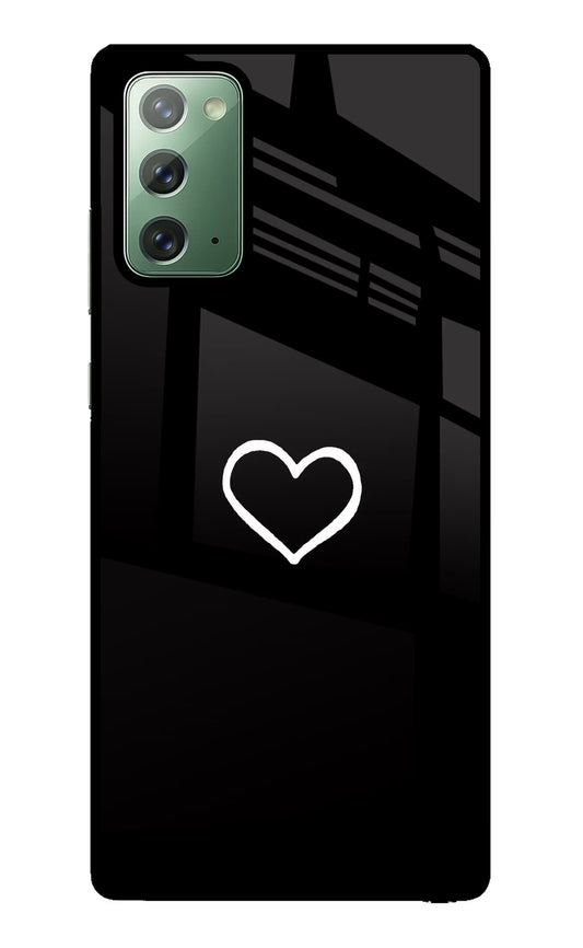 Heart Samsung Note 20 Glass Case