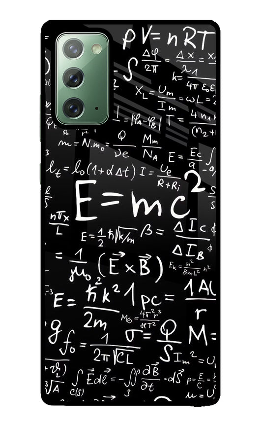 Physics Formula Samsung Note 20 Glass Case